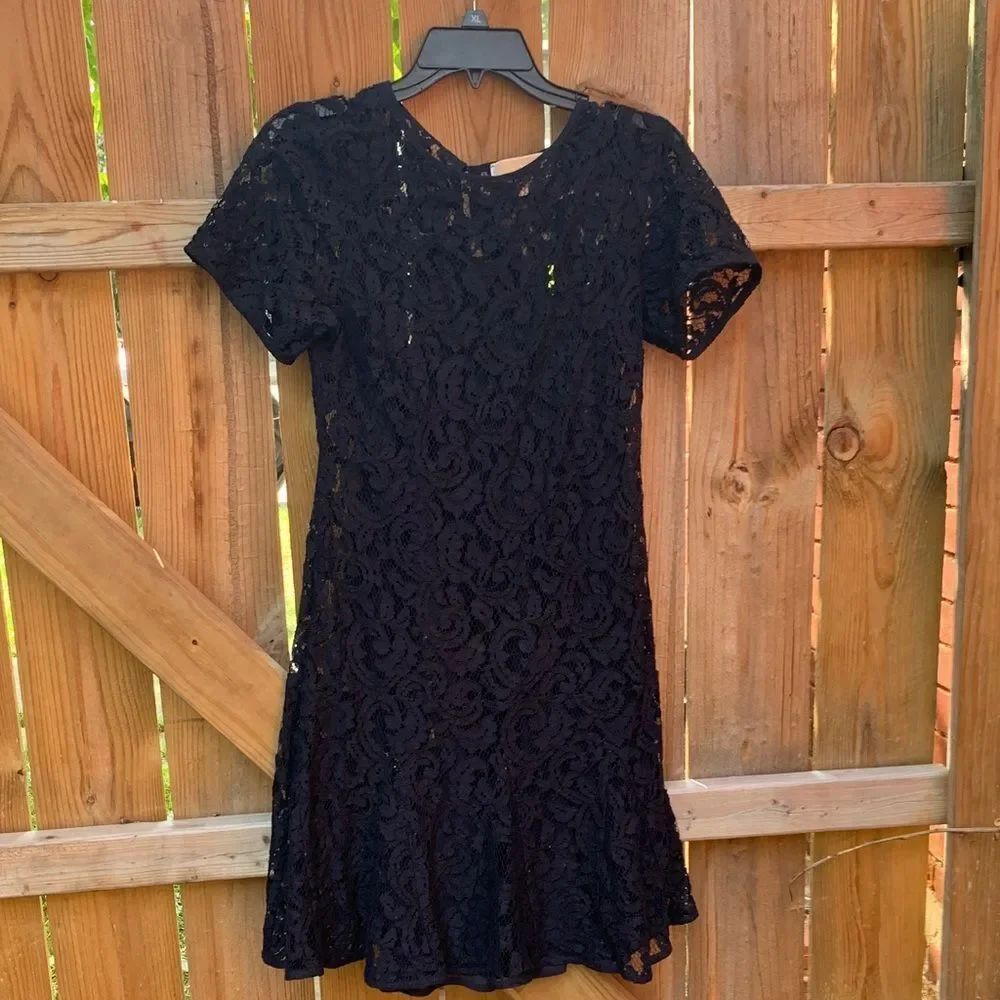 Michael Kors Black Lace Mini Dress